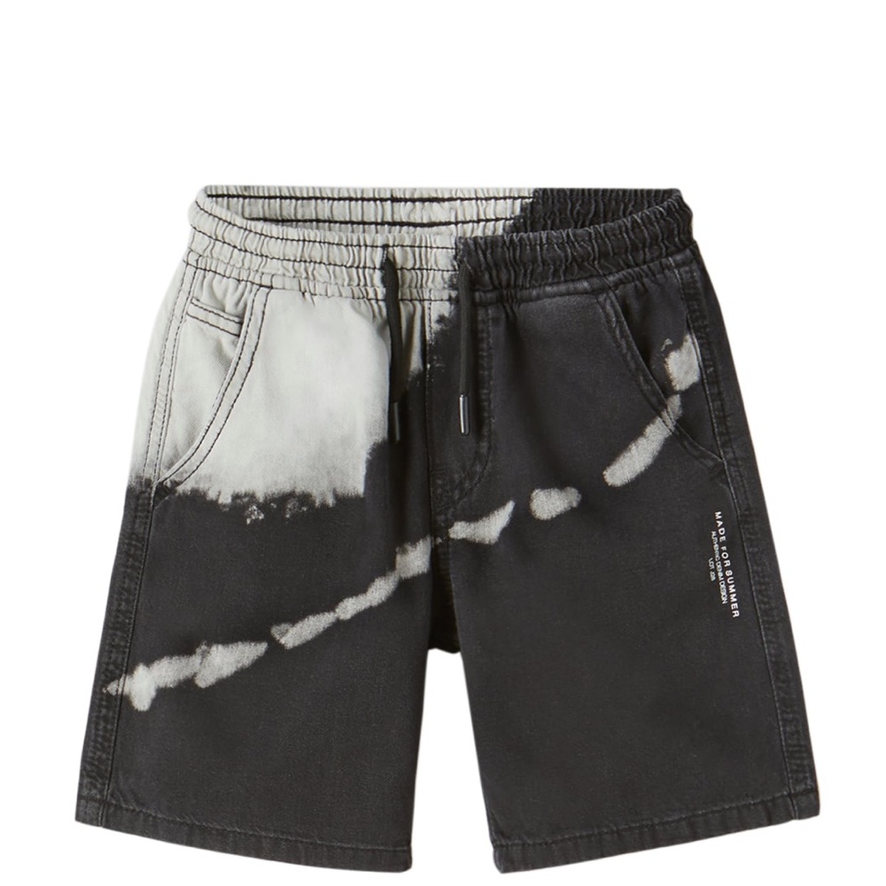 Dye denim shorts
